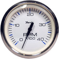 Faria Beede Instruments Faria Chesapeake White SS 4" Tachometer - 4000 RPM (Diesel) (Magnetic Pick-Up) — marine gauges