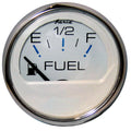 Faria Beede Instruments Faria Chesapeake White SS 2" Fuel Level Gauge (E-1/2-F) — marine gauges