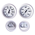 Faria Beede Instruments Faria Dress White Boxed Set - Outboard Motors — marine gauges