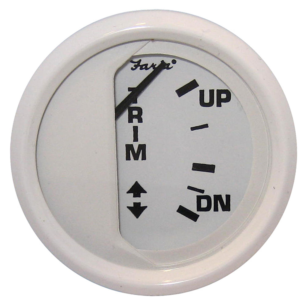 Faria Beede Instruments Faria Dress White 2" Trim Gauge (Mercury / Mariner / Mercruiser / Volvo DP / Yamaha '01 and newer) — marine gauges