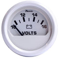 Faria Beede Instruments Faria Dress White 2" Voltmeter (10-16 VDC) — marine gauges