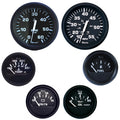 Faria Beede Instruments Faria Euro Black Boxed Set - Inboard Motors — marine gauges