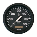 Faria Beede Instruments Faria Euro Black 4" Tachometer w/Hourmeter - 6,000 RPM (Gas - Inboard) — marine gauges