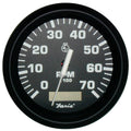 Faria Beede Instruments Faria Euro Black 4" Tachometer w/Hourmeter - 7,000 RPM (Gas - Outboard) — marine gauges