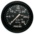 Faria Beede Instruments Faria Euro Black 2" Water Pressure Gauge (30 PSI) — marine gauges