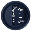 Faria Beede Instruments Faria Euro Black 2" Trim Gauge f/ Johnson/Evinrude/Suzuki Outboard — marine gauges