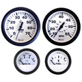 Faria Beede Instruments Faria Euro White Boxed Set - Outboard Motors — marine gauges