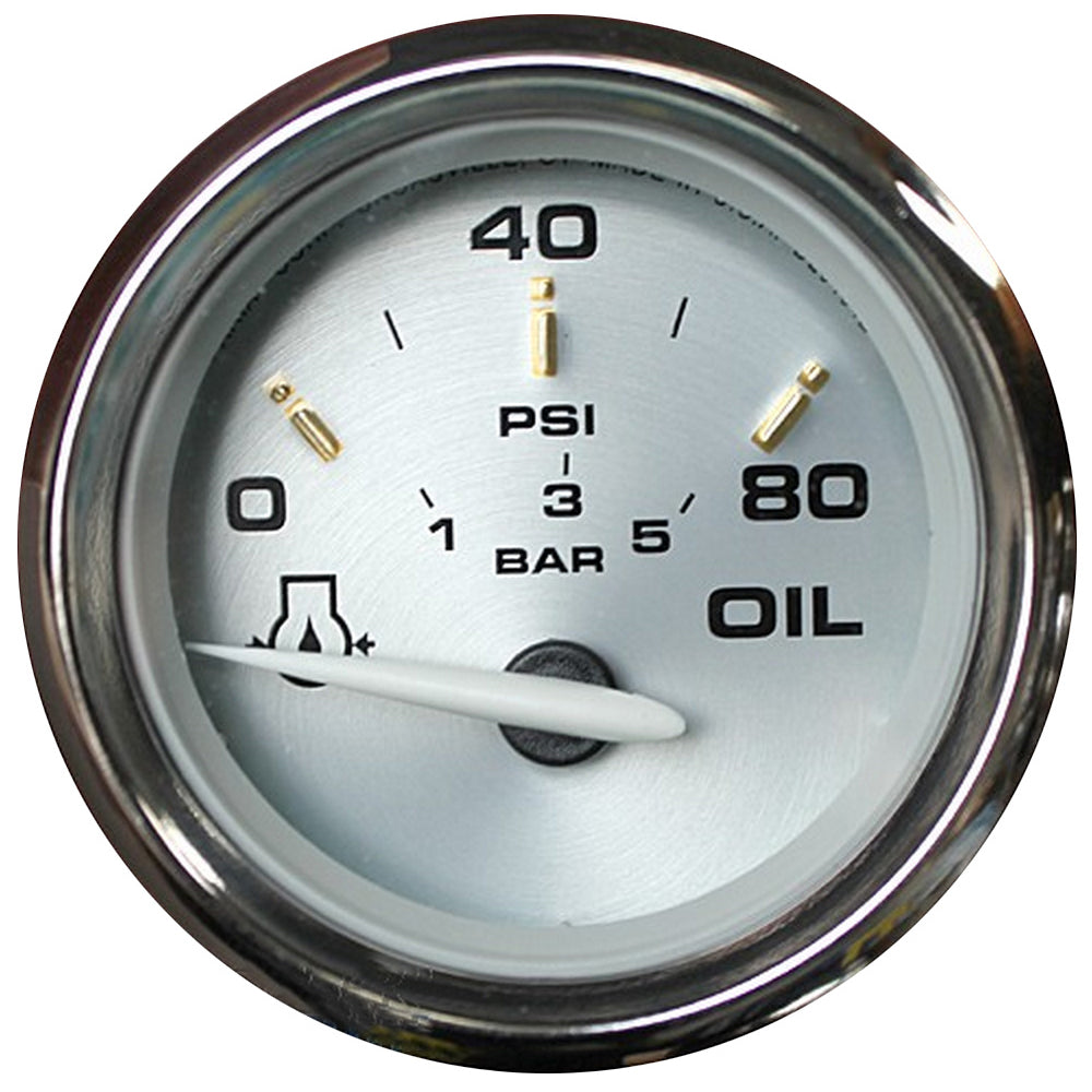 Faria Beede Instruments Faria Kronos 2" Oil Pressure Gauge - 80 PSI — marine gauges