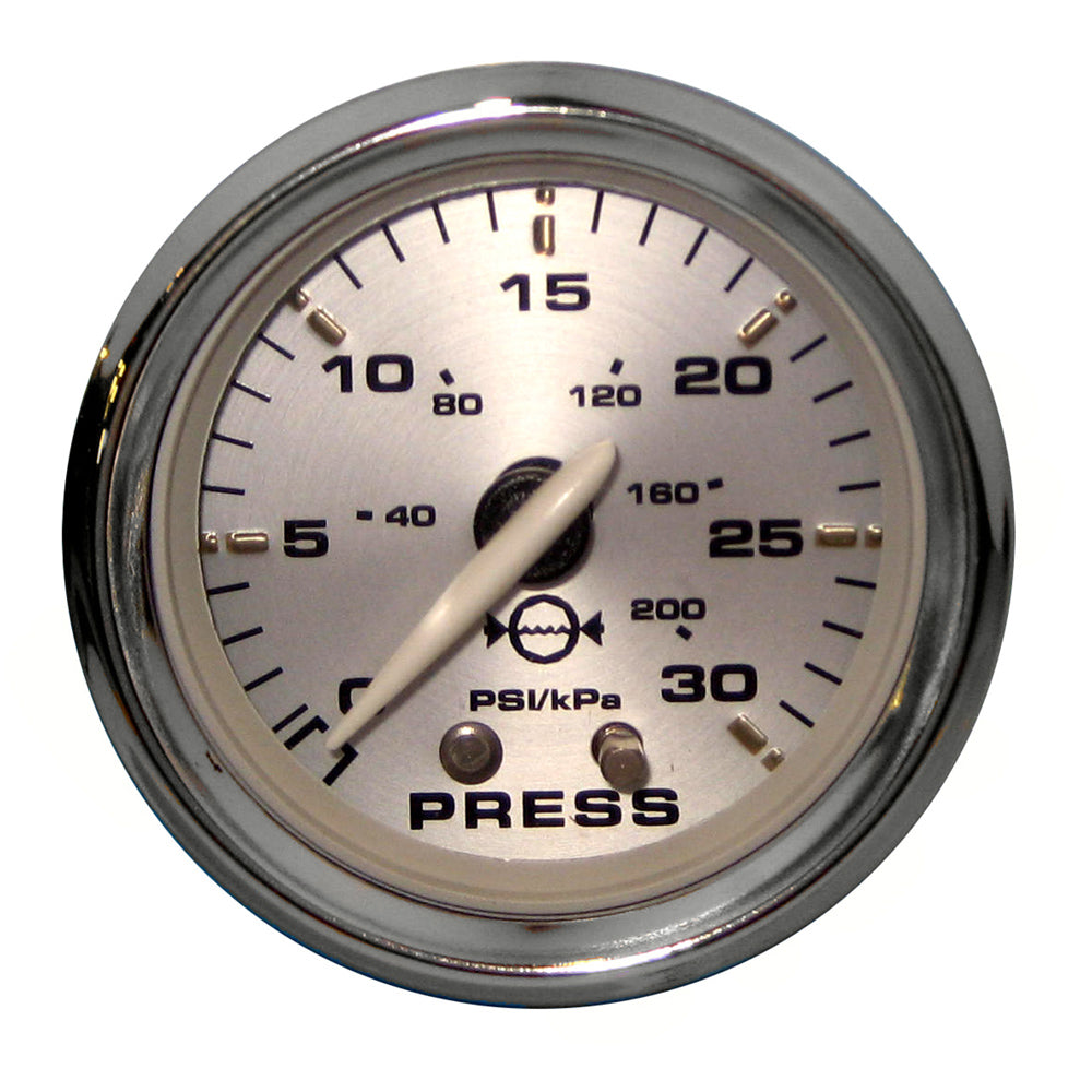 Faria Beede Instruments Faria Kronos 2" Water Pressure Gauge Kit - 30 PSI — marine gauges