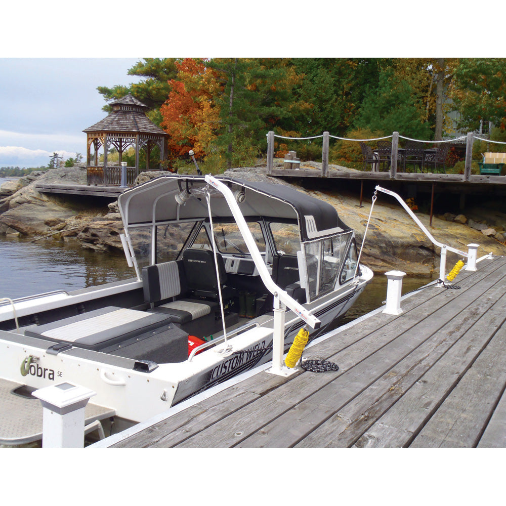 Dock Edge Wake Watchers Mooring System — marine mooring whips