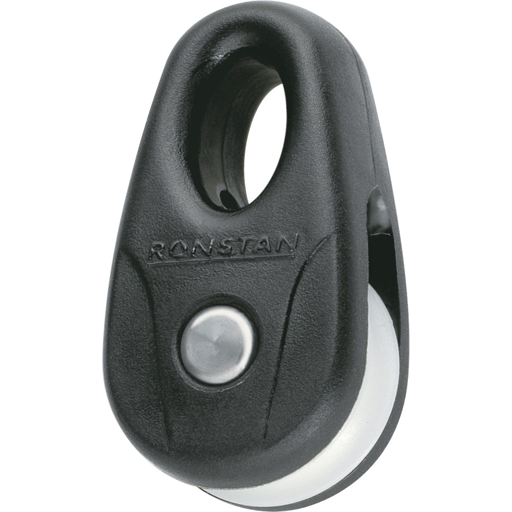 Ronstan Kite Block - Black w/White Sheave (Pair) — marine blocks