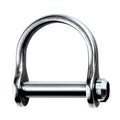 Ronstan Wide Dee Shackle - 1/8" Pin - 15/32"L x 11/32"W — marine shackles/rings/pins