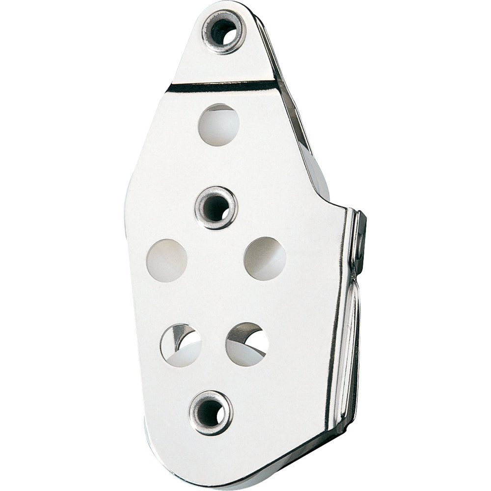 Ronstan Series 30 Fiddle Block - Narrow w/Tube Rivet Head & V-Jam Cleat — marine blocks
