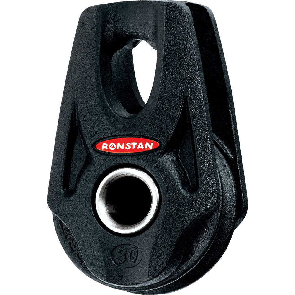 Ronstan Series 30 Ball Bearing Orbit Block™ - Single - Becket - Lashing head — marine blocks