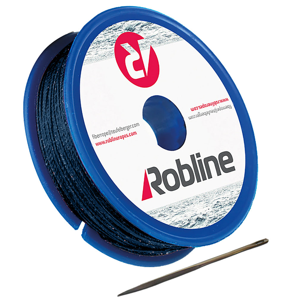 Robline Waxed Whipping Twine Kit - 0.8mm x 40M - Dark Navy Blue — marine rope