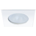 Quick Blake XP Downlight LED - 4W, IP66, Screw Mounted - Square White Bezel, Round Warm White Light — marine dome/down lights
