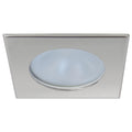 Quick Blake XP Downlight LED - 4W, IP66, Screw Mounted - Square Satin Bezel, Round Warm White Light — marine dome/down lights