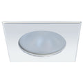 Quick Blake XP Downlight LED - 4W, IP66, Screw Mounted - Square Stainless Bezel, Round Warm White Light — marine dome/down lights