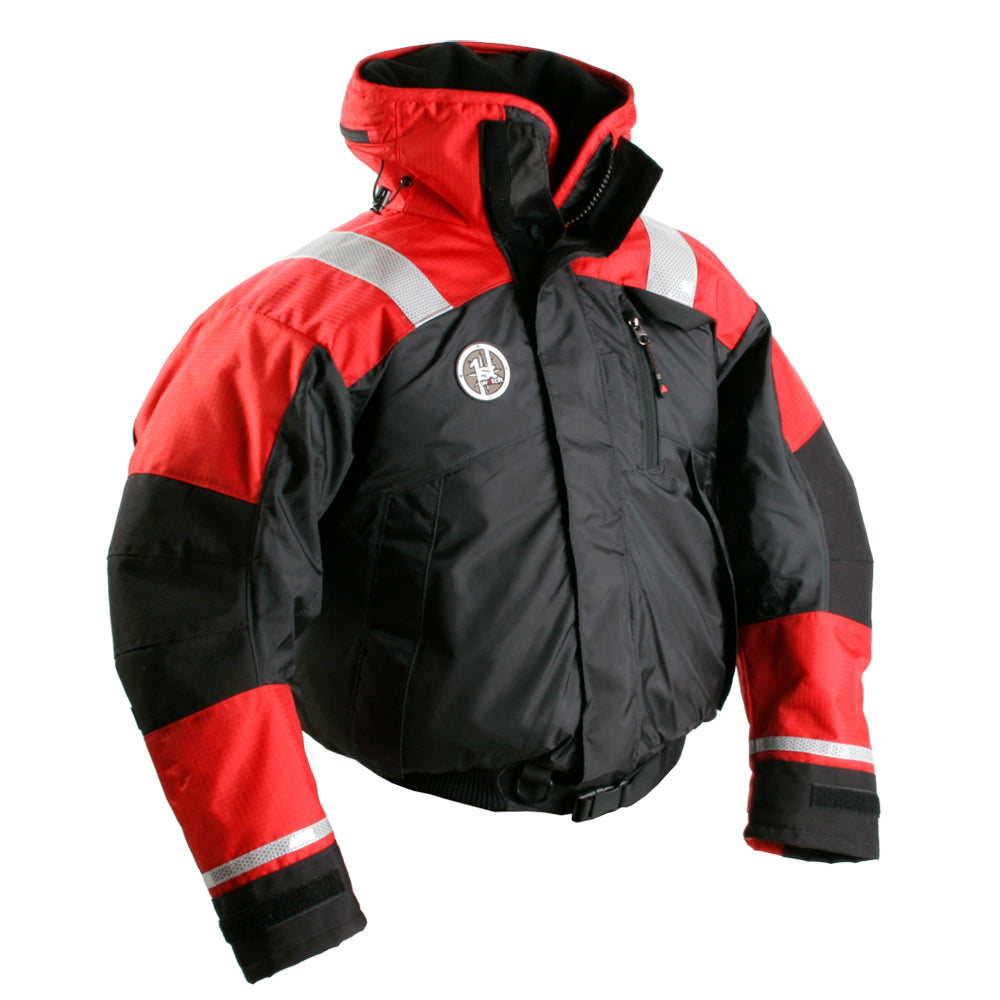 First Watch AB-1100 Flotation Bomber Jacket - Red/Black - 3XL — marine flotation coats/pants