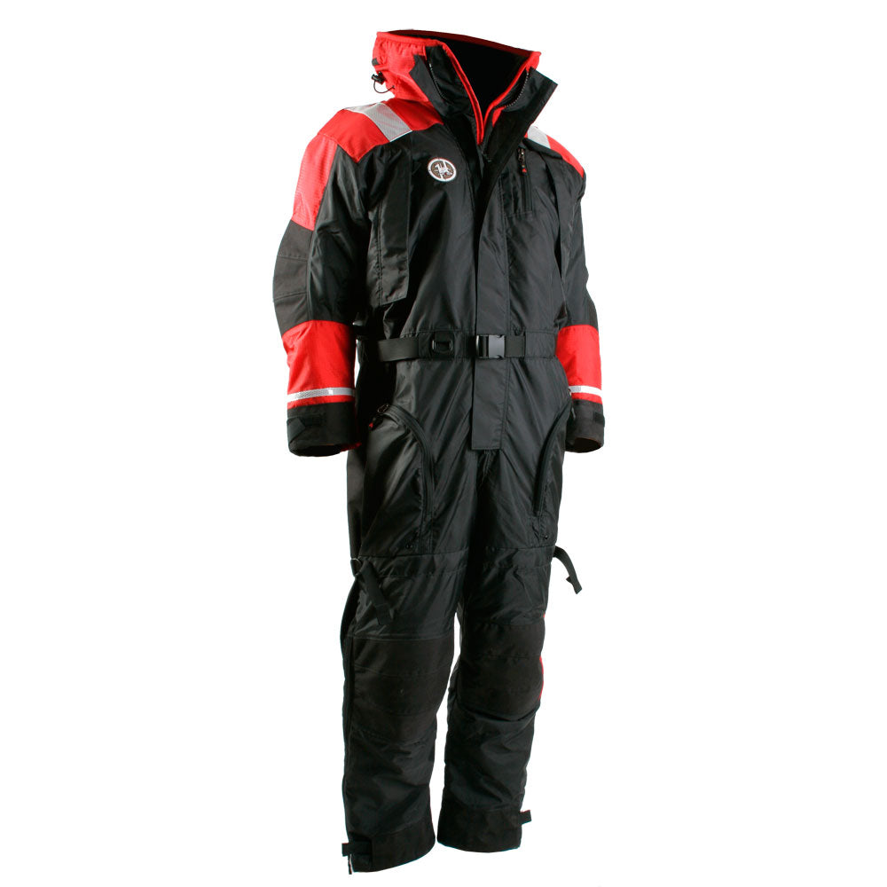 First Watch AS-1100 Flotation Suit - Red/Black - 3XL — marine immersion/dry/work suits
