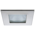 Quick Marina XP Downlight LED - 6W, IP66, Screw Mounted - Square Stainless Bezel, Round Daylight Light — marine dome/down lights