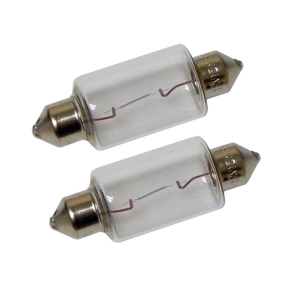 Perko Double Ended Festoon Bulbs - 12V, 15W, .97A - Pair — marine bulbs