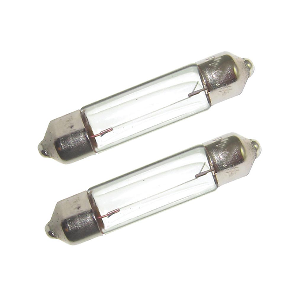 Perko Double Ended Festoon Bulbs - 12V, 10W, .80A - Pair — marine bulbs