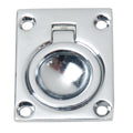 Perko Flush Ring Pull - Chrome Plated Zinc — marine latches