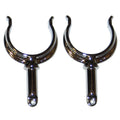 Perko Ribbed Type Rowlock Horns - Chrome Plated Zinc - Pair — marine oarlocks