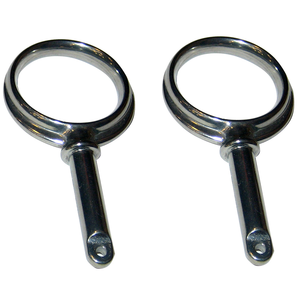 Perko Round Type Rowlock Horns - Chrome Plated Zinc — marine oarlocks