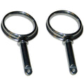 Perko Round Type Rowlock Horns - Plain Zinc — marine oarlocks