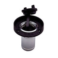 Perko Gas Fill f/1-1/2" Hose - Chrome Plated Zinc, Black Flange — marine fittings