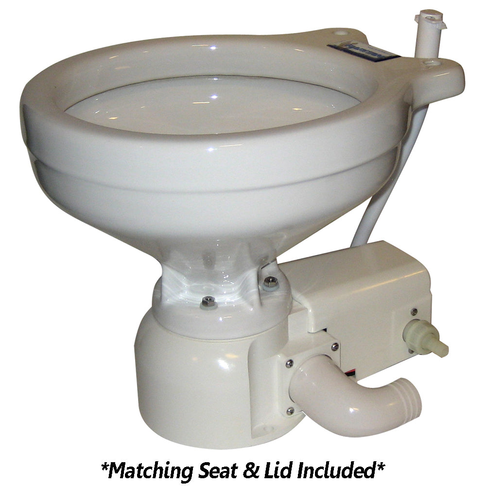 Raritan Sea Era Toilet - Household Style - Freshwater Solenoid - Straight & 90° Discharge - Smart Toilet Control - 12v — marine marine sanitation
