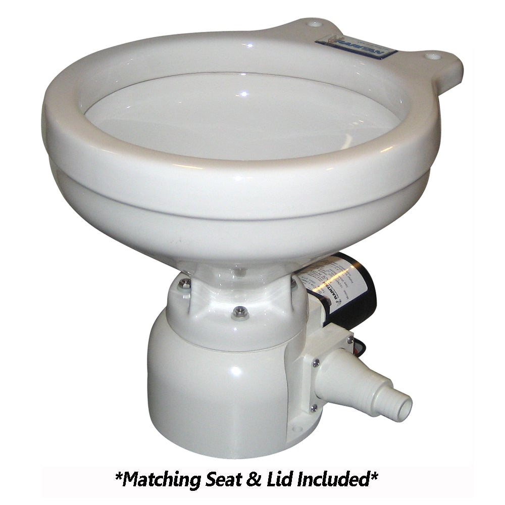 Raritan Sea Era Toilet - Marine Size - Remote Intake Pump - Straight & 90° Discharge - Smart Toilet Control - 12v — marine marine sanitation