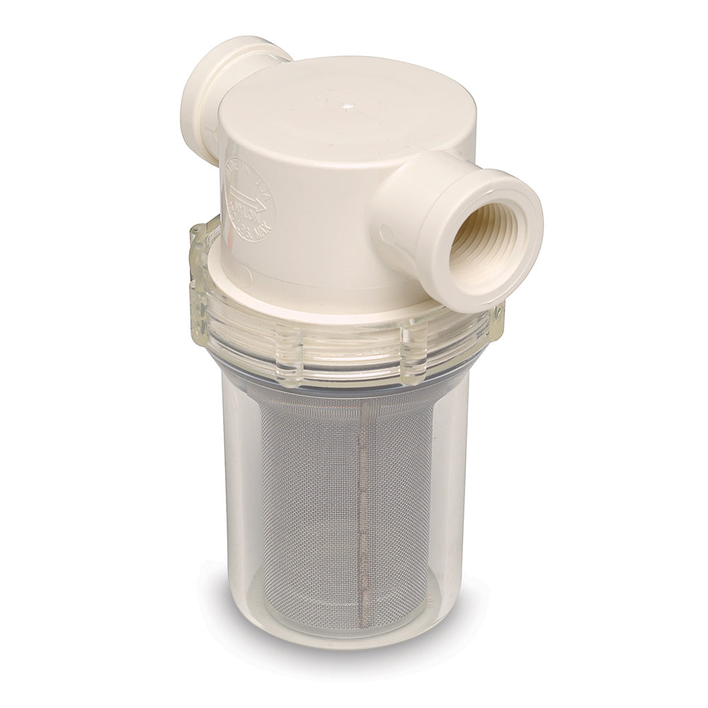 Shurflo by Pentair 3/4" Raw Water Strainer - 50 Mesh Screen — marine strainers & baskets