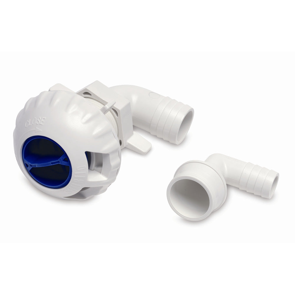 Shurflo by Pentair Livewell Fill Valve w/3/4" & 1-1/8" Fittings — marine livewell pumps