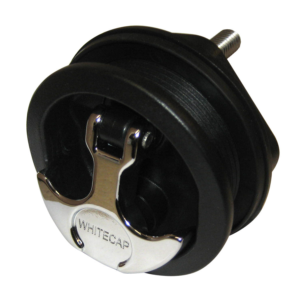 Whitecap T-Handle Latch - Chrome Plated Zamac/Black Nylon - No Lock - Freshwater Use Only — marine latches