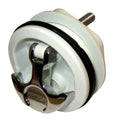 Whitecap T-Handle Latch - Chrome Plated Zamac/White Nylon - No Lock - Freshwater Use Only — marine latches