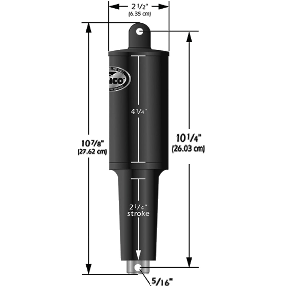 Lenco Marine Lenco 12V 1-1/4" Stroke 5 Lobe Actuator - 5/16" - 3/8" — marine trim tab accessories
