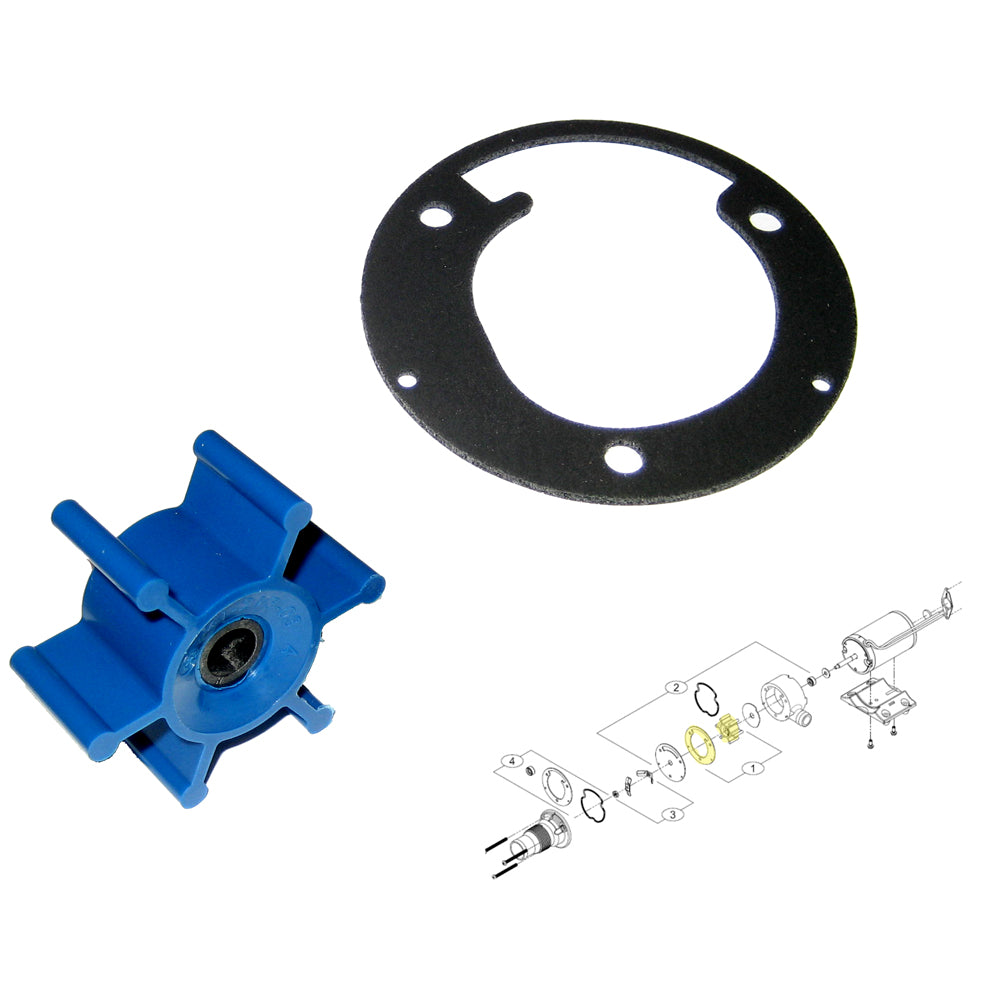 Shurflo by Pentair Macerator Impeller Kit f/3200 Series - Includes Gasket — marine impellers