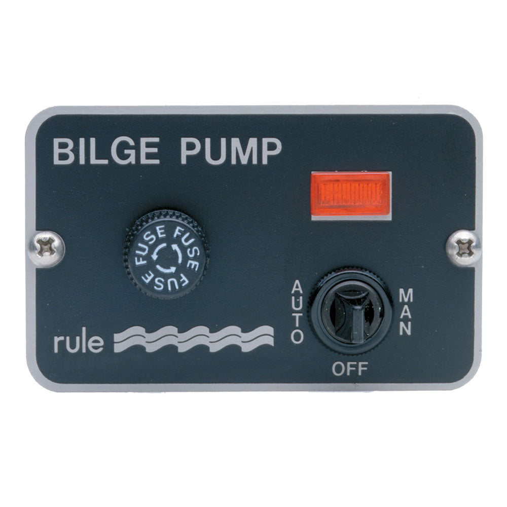 Rule Deluxe 3-Way Panel Lighted Switch f/Auto Float 24/32VDC — marine bilge pumps