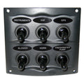 BEP Marine BEP Waterproof Panel - 6 Switches - Grey — marine electrical panels