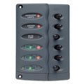 BEP Marine BEP Contour Switch Panel - Waterproof 6 Way w/PTC Fusing — marine electrical panels
