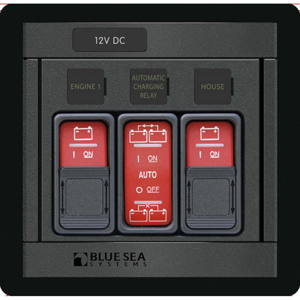 Blue Sea Systems Blue Sea 1147 Remote Control Panel w/(2)2145 & (1)2146 Remote Control Contura Switch — marine battery management