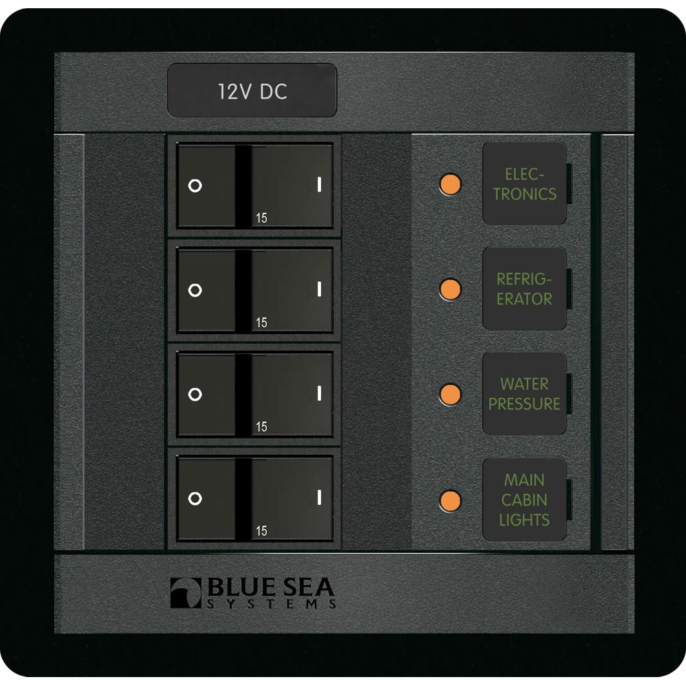 Blue Sea Systems Blue Sea 1216 12V DC 4 Position — marine electrical panels