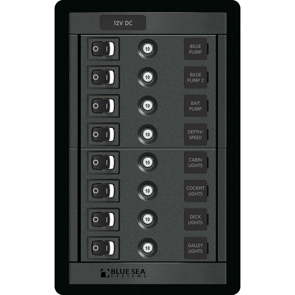Blue Sea Systems Blue Sea 1457 8 Position Switch CLB Vertical — marine electrical panels