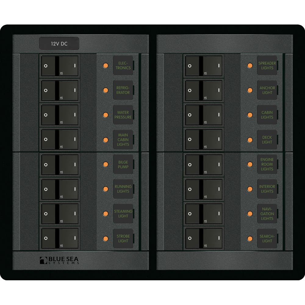 Blue Sea Systems Blue Sea 1222 12V DC 16 Position — marine electrical panels