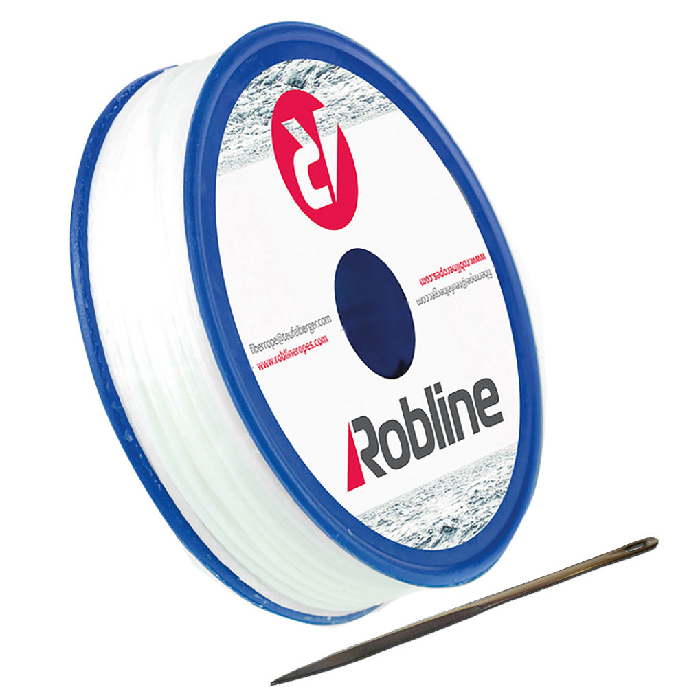 Robline Waxed Whipping Twine Kit - 0.8mm x 40M - White — marine rope