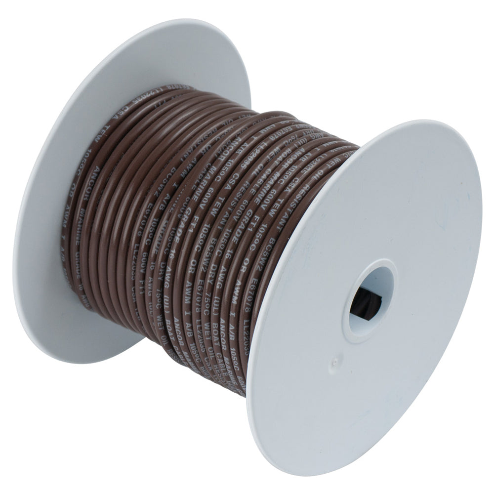 Ancor Brown 14AWG Tinned Copper Wire - 100' — marine wire