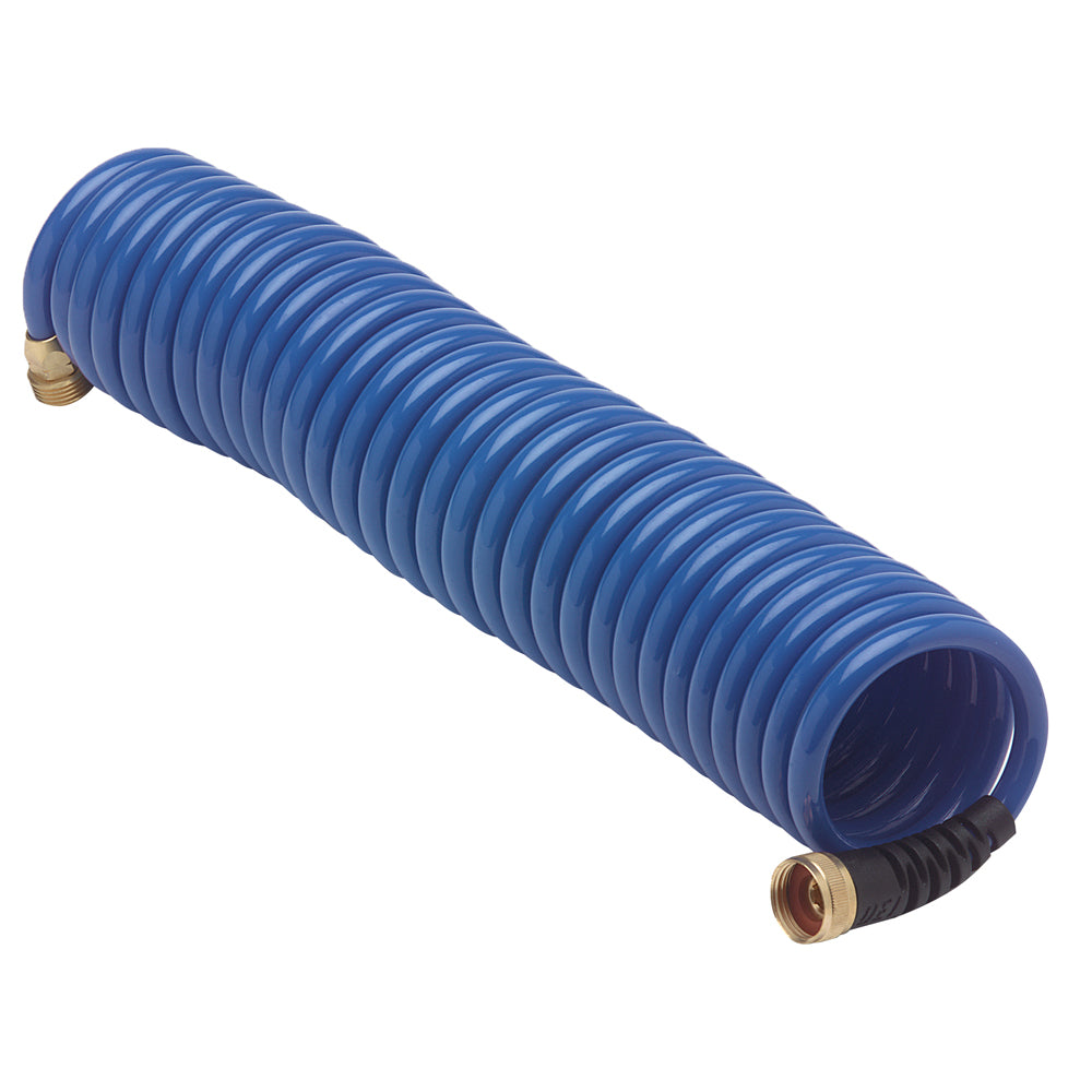 HoseCoil Blue Hose w/Flex Relief - 25' — marine cleaning